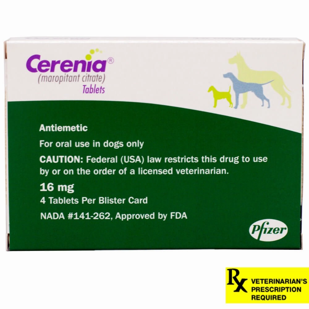 Rx Cerenia (maropitant citrate) Tablets for Dogs