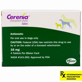 Rx Cerenia (maropitant citrate) Tablets for Dogs