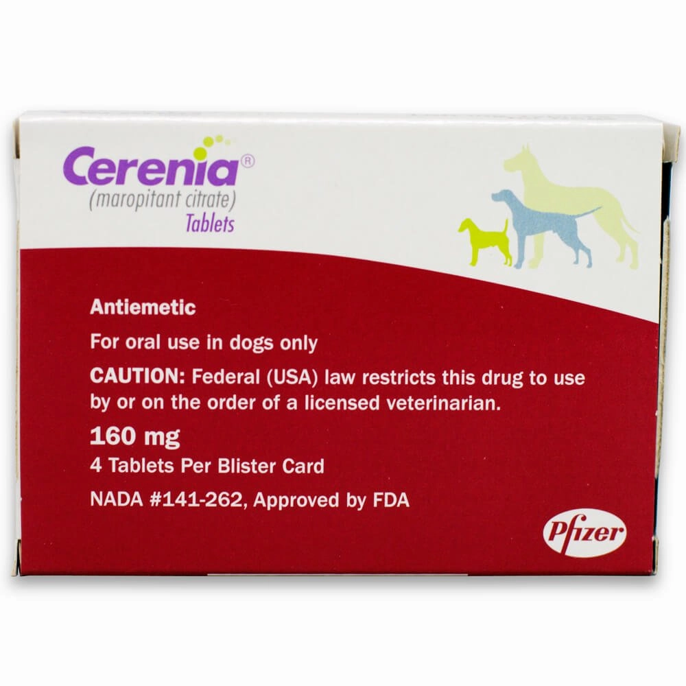 Rx Cerenia (maropitant citrate) Tablets for Dogs