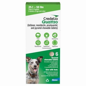 Rx Credelio Quattro Flea & Tick Chewable Tablets for Dogs