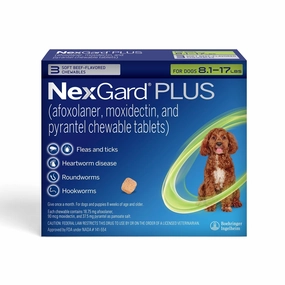 Rx NexGard Plus Chewable Flea & Tick Tablets for Dogs