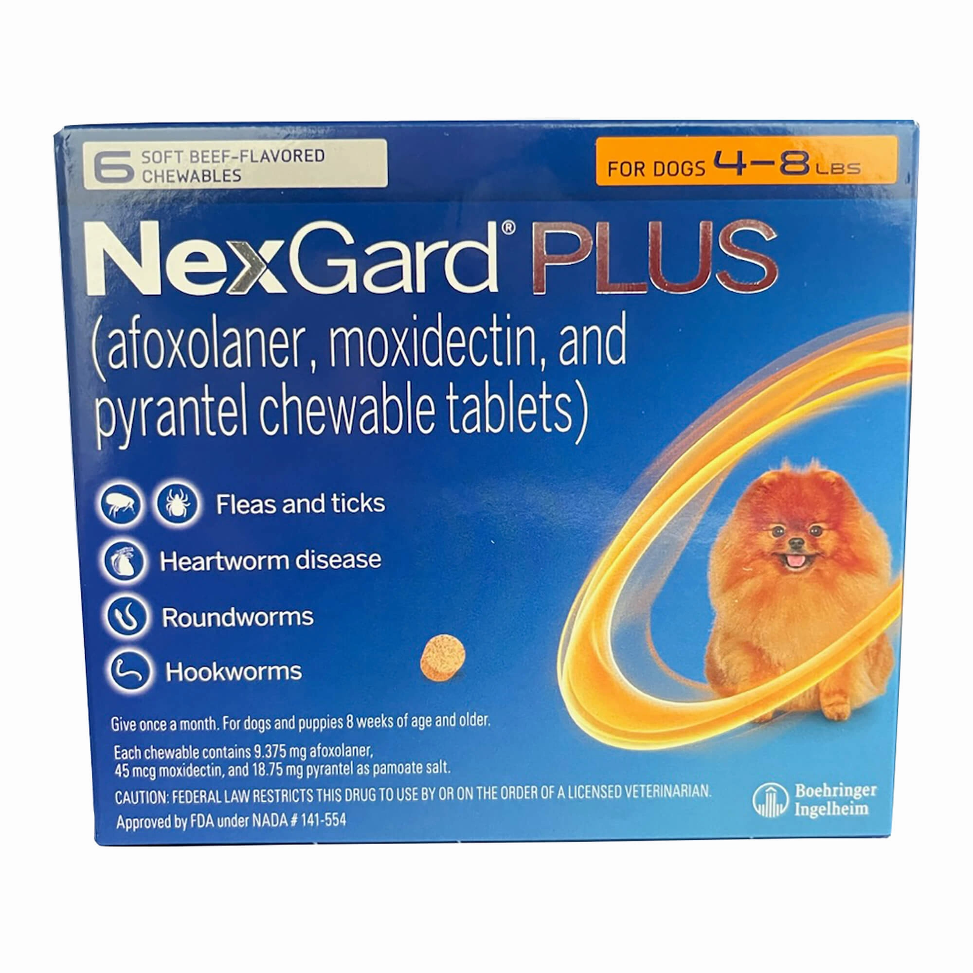 Rx NexGard Plus Chewable Flea & Tick Tablets for Dogs