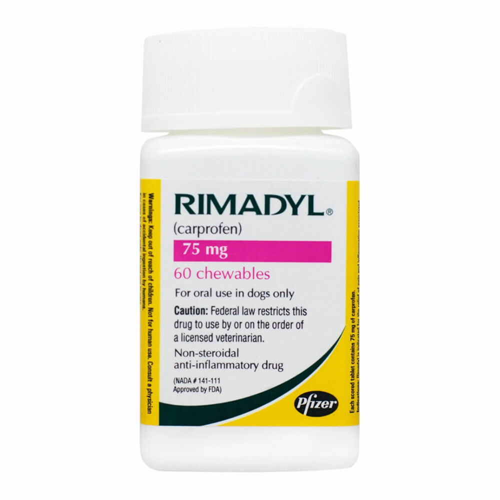 Rx Rimadyl (Carprofen) Chewable Tablets for Dogs