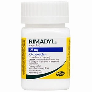 Rx Rimadyl (Carprofen) Chewable Tablets for Dogs