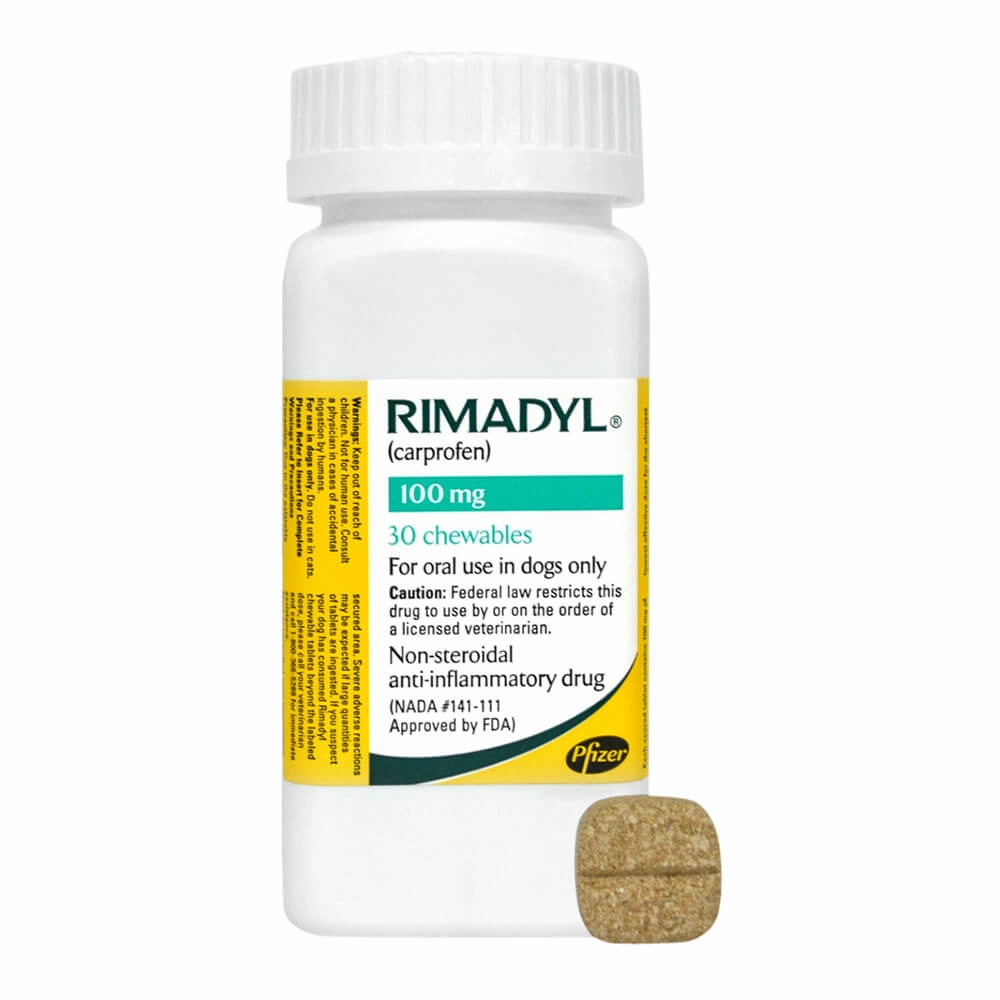 Rx Rimadyl (Carprofen) Chewable Tablets for Dogs