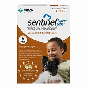 Sentinel? Once-a-month Flavor Tabs? for Dogs, 6 Pack