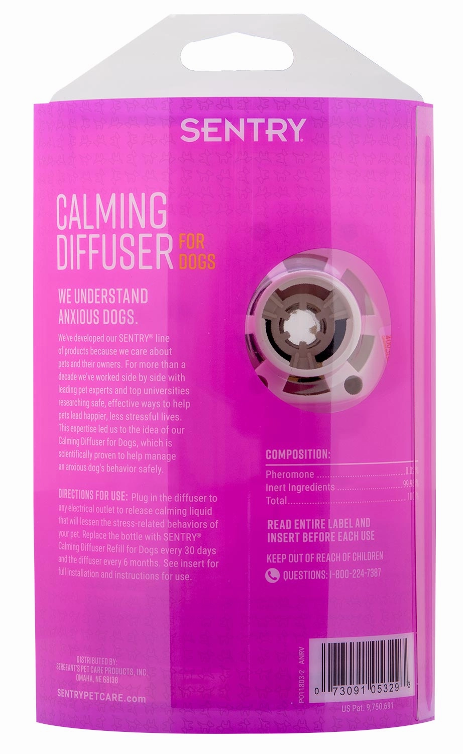 SENTRY Calming Diffuser Kit & Refills for Dogs