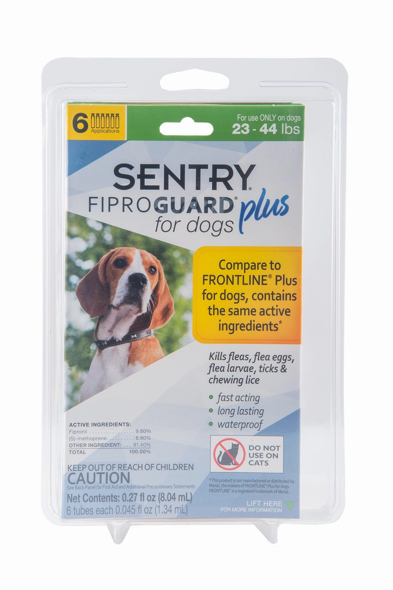 SENTRY Fiproguard Plus Topical Flea & Tick Prevention for Dogs