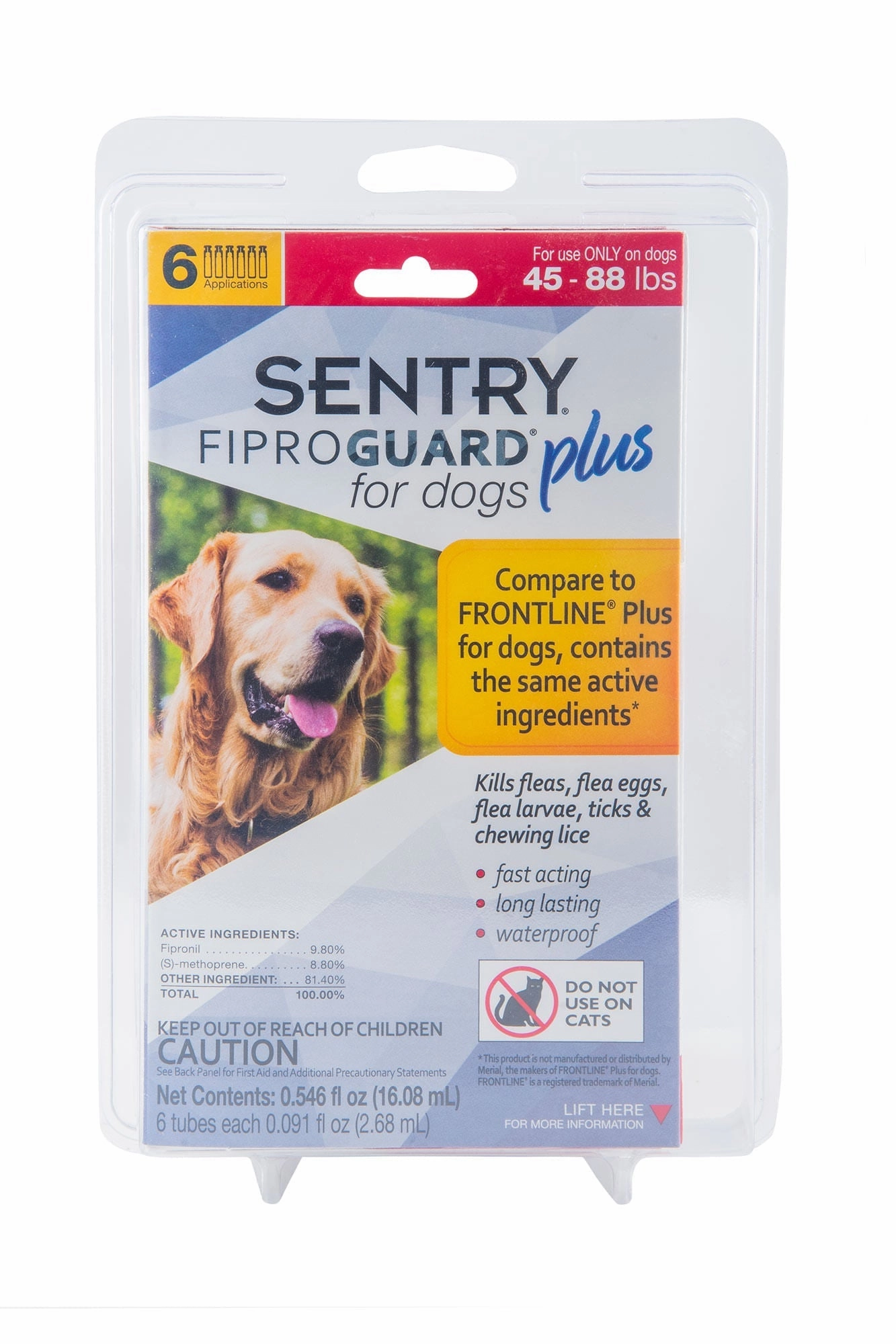 SENTRY Fiproguard Plus Topical Flea & Tick Prevention for Dogs