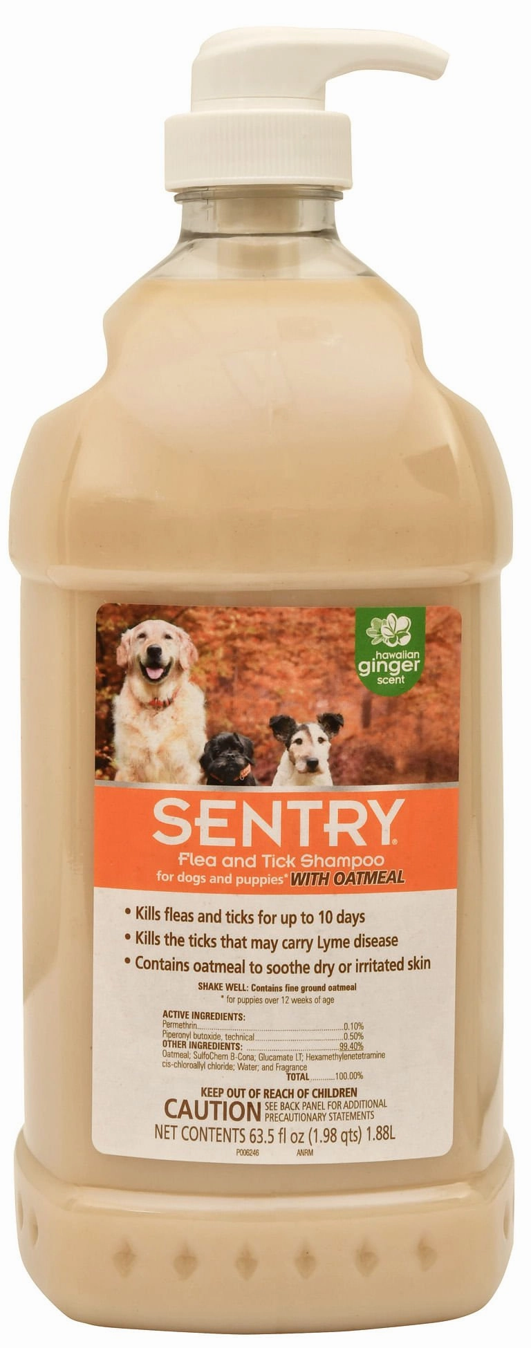 Sentry Flea & Tick Shampoo for Dogs & Puppies, 64 oz