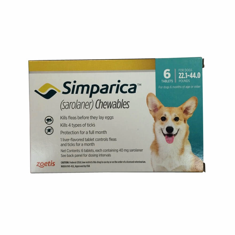 Simparica (sarolaner) Chewable Tablets for Dogs