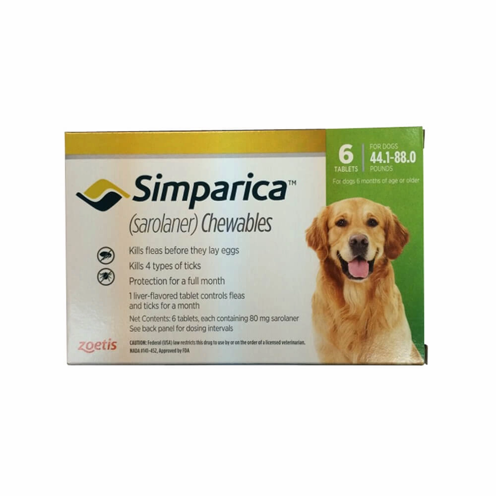 Simparica (sarolaner) Chewable Tablets for Dogs