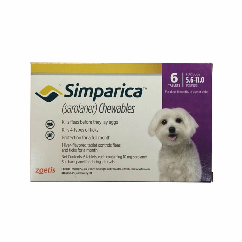 Simparica (sarolaner) Chewable Tablets for Dogs
