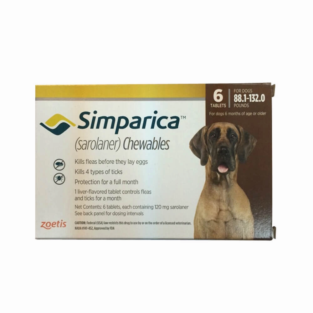 Simparica (sarolaner) Chewable Tablets for Dogs