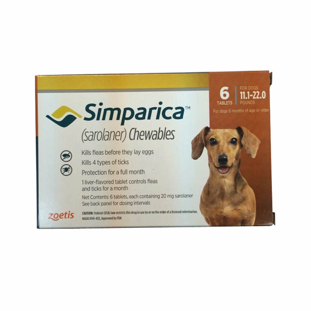 Simparica (sarolaner) Chewable Tablets for Dogs