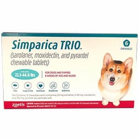 Simparica Trio Chewable Tablets for Dogs