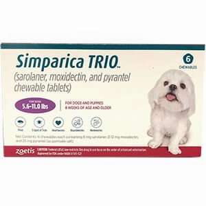 Simparica Trio Chewable Tablets for Dogs