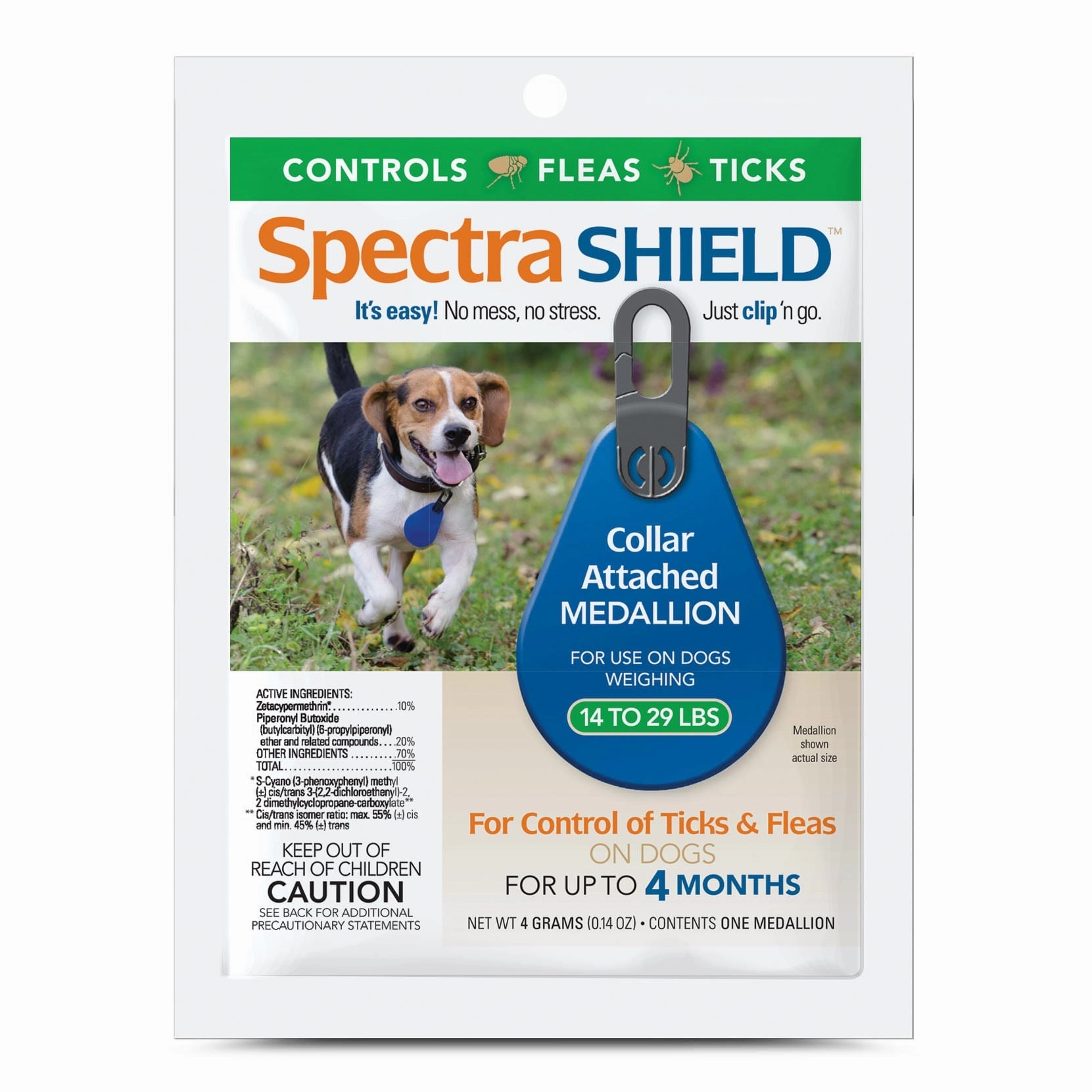 Spectra Shield Flea & Tick Collar Medallion for Dogs