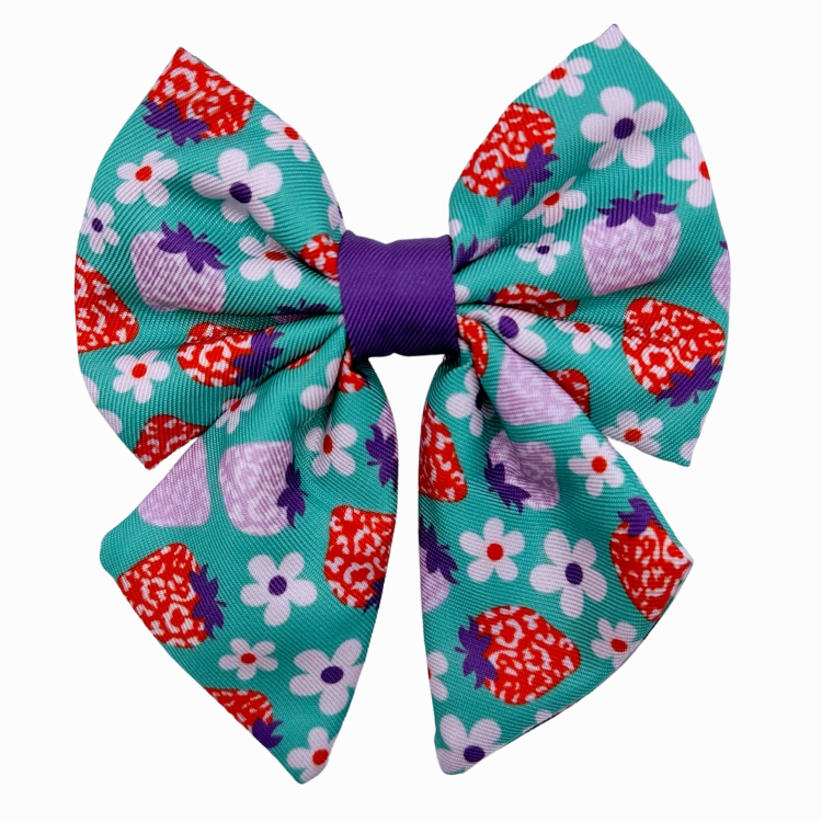 Strawberry - Dog Sailor Bowtie