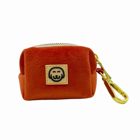 Tangerine Velvet - Dog Poop Bag Holder