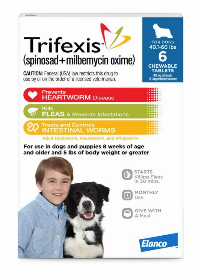 Trifexis Chewable Monthly Tablets for Dogs