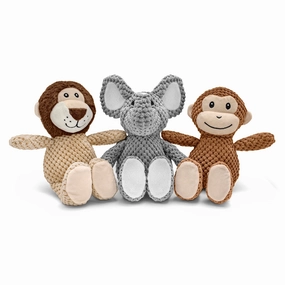 Tuff Plush, Assorted - Elephants, Lions, Monkey