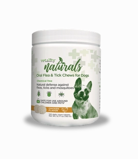 Vetality Naturals Oral Flea & Tick Chews for Dogs, 120 ct