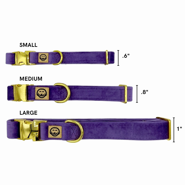 Violet Velvet - Dog Collar