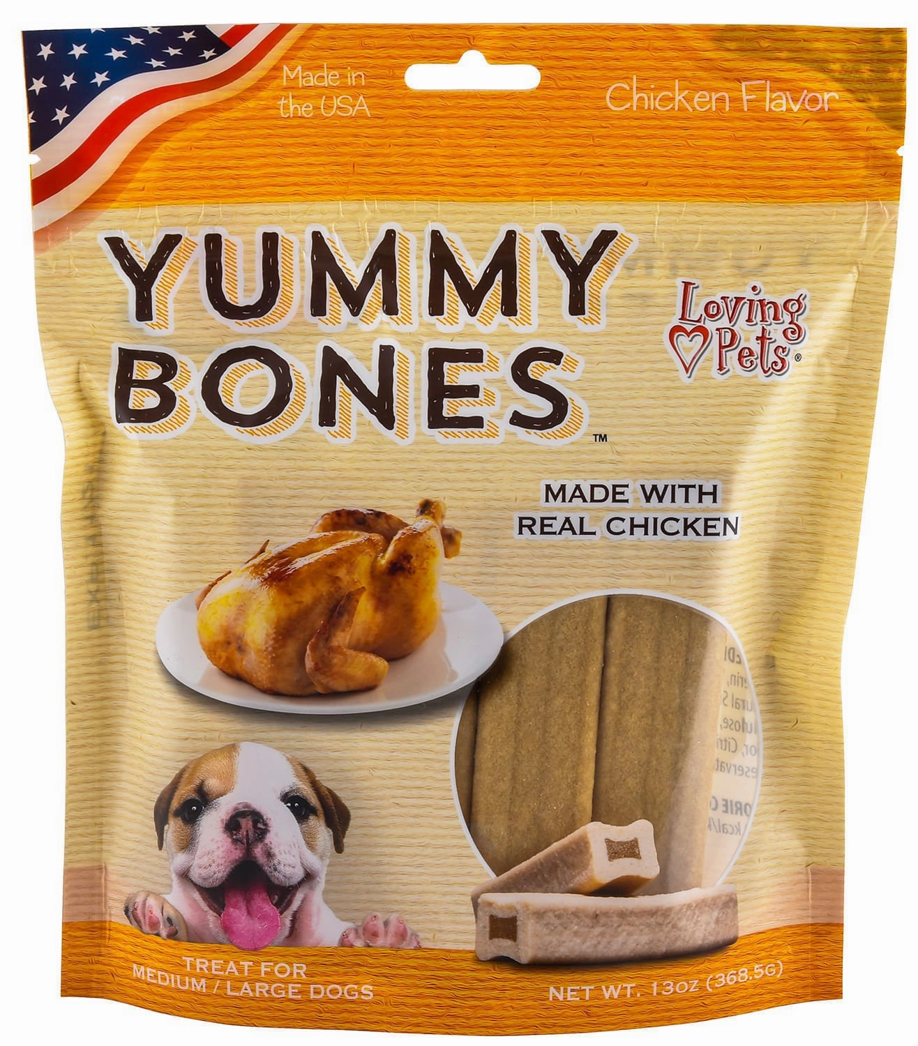 Yummy Bones Dog Treats, 13 oz