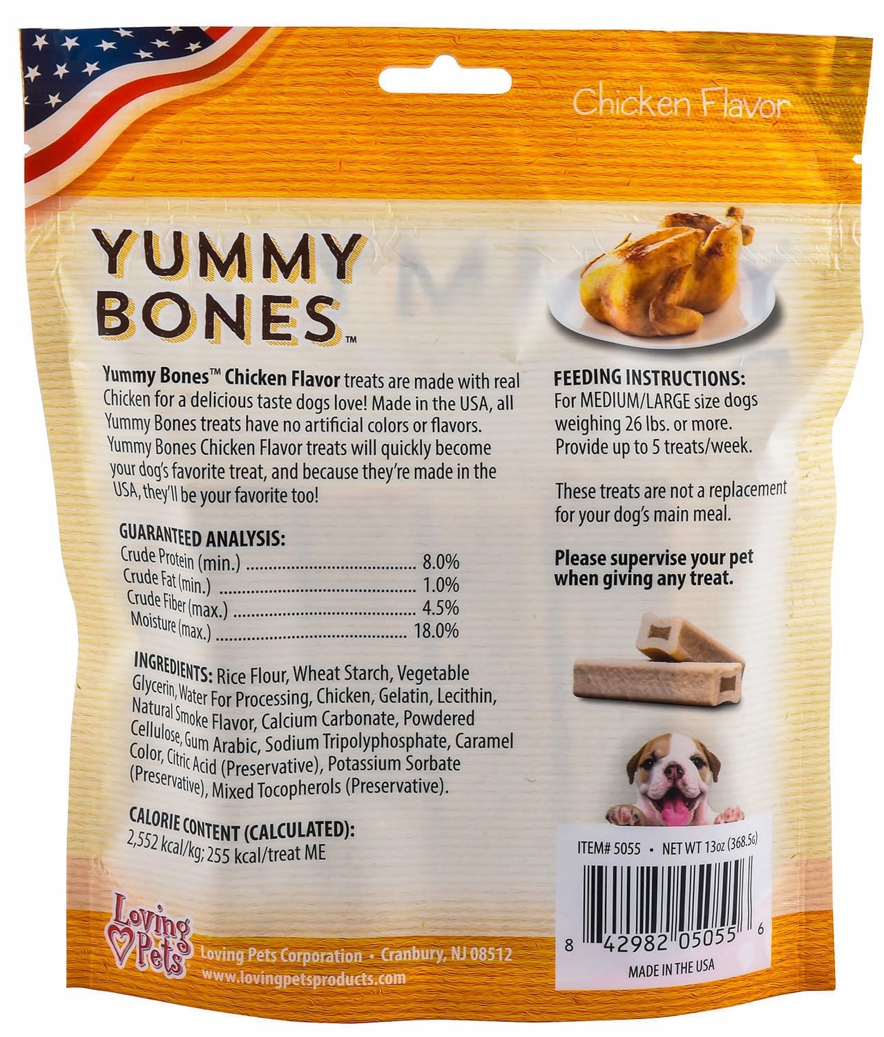 Yummy Bones Dog Treats, 13 oz