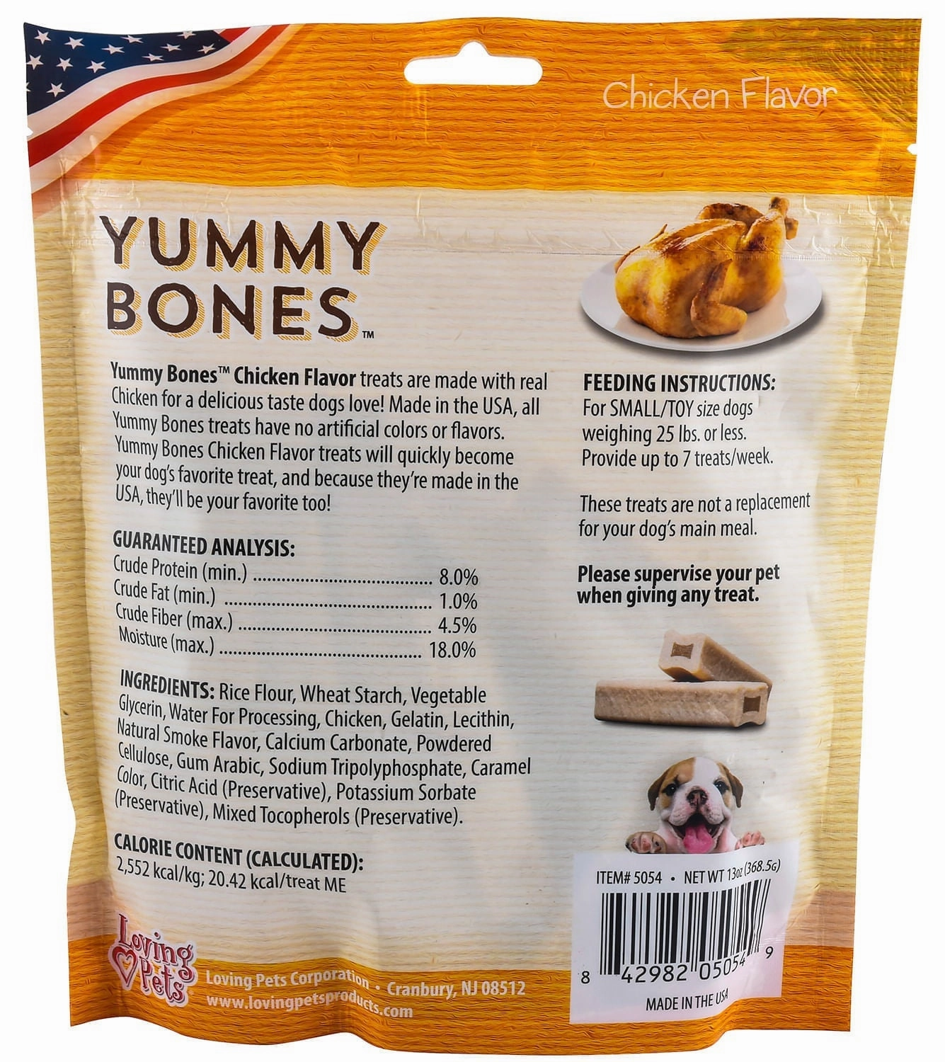 Yummy Bones Dog Treats, 13 oz
