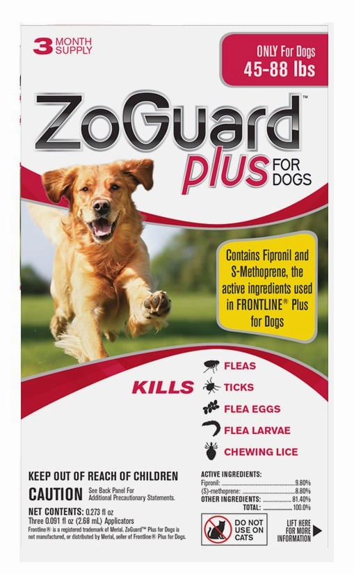 ZoGuard Plus for Dogs, 3 pack